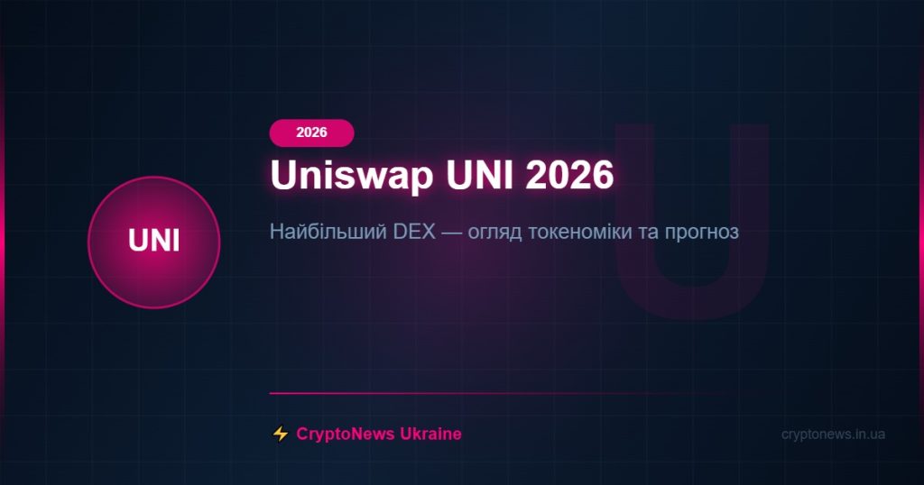 Uniswap (UNI) 2026: Найбільший DEX — огляд, токеноміка та прогноз ціни