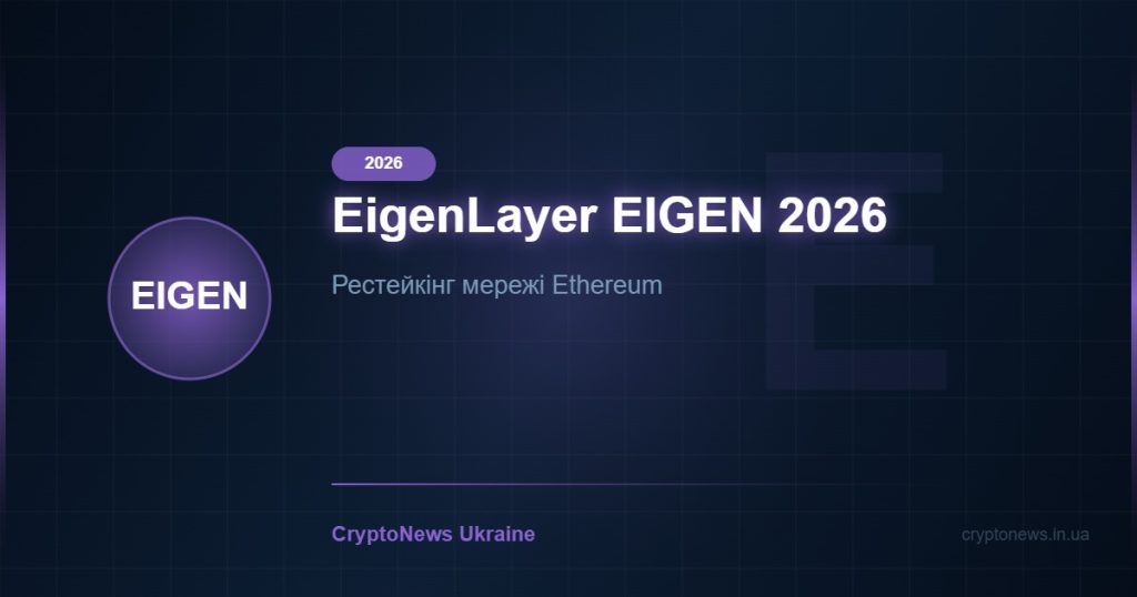 EigenLayer (EIGEN) 2026: рестейкінг Ethereum — як це працює