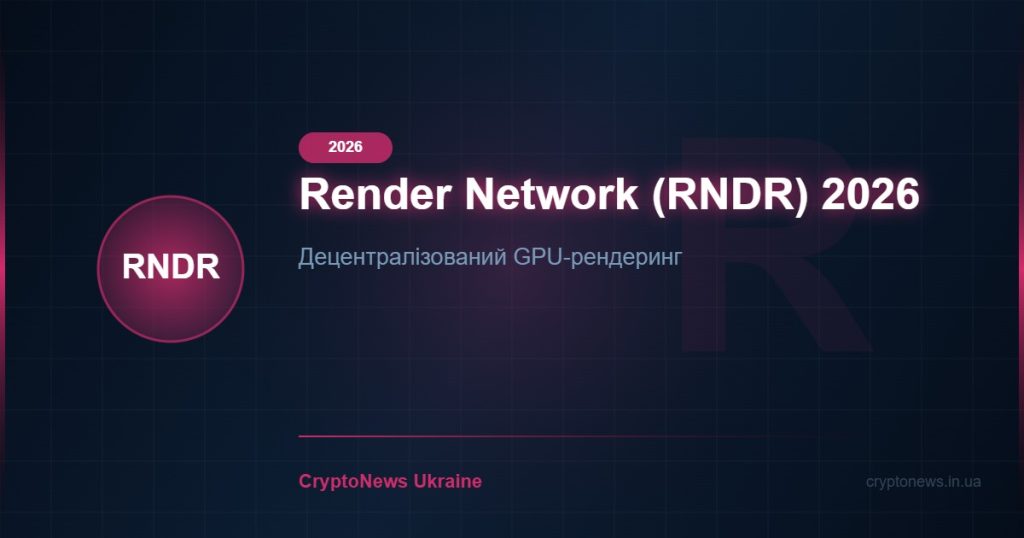 Render Network (RNDR) 2026: децентралізований GPU-рендеринг — повний огляд