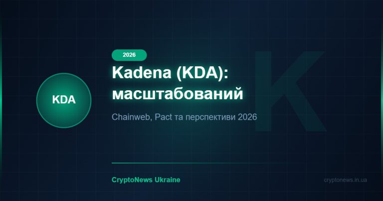 Kadena (KDA) у 2026 році: масштабований Proof-of-Work блокчейн — огляд