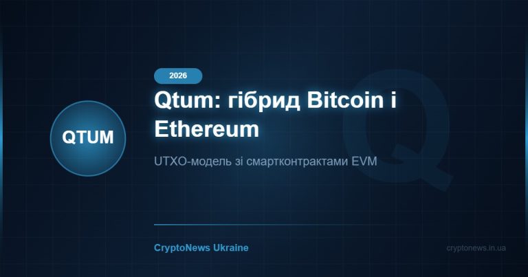 Qtum (QTUM) 2026: гібрид Bitcoin і Ethereum — як це працює