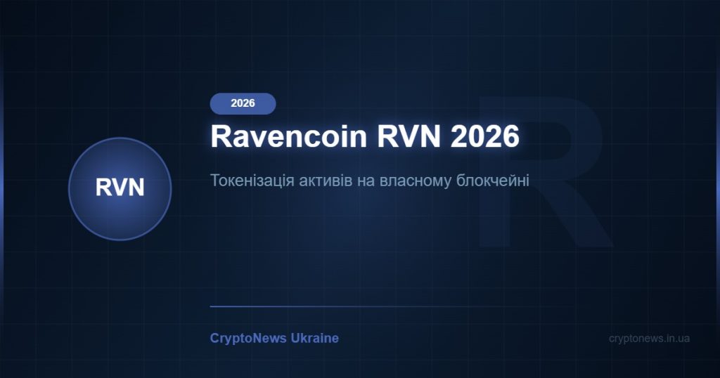 Ravencoin (RVN) 2026: токенізація активів на власному блокчейні