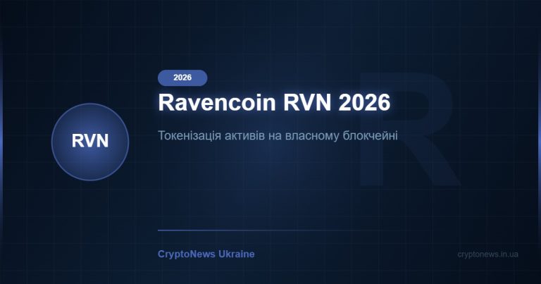 Ravencoin (RVN) 2026: токенізація активів на власному блокчейні