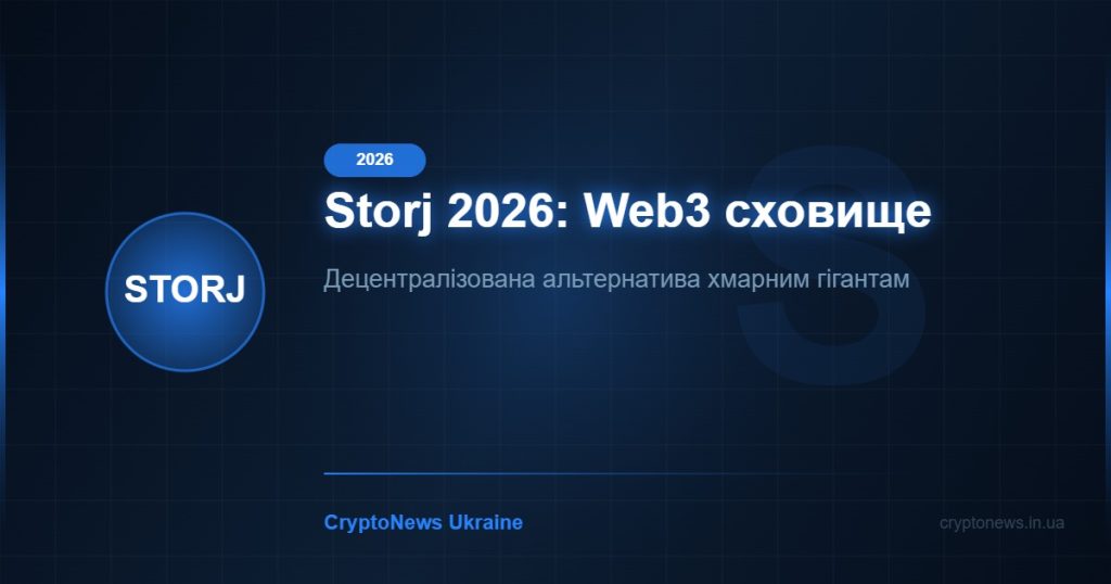 Storj (STORJ) 2026: децентралізоване зашифроване хмарне сховище — огляд