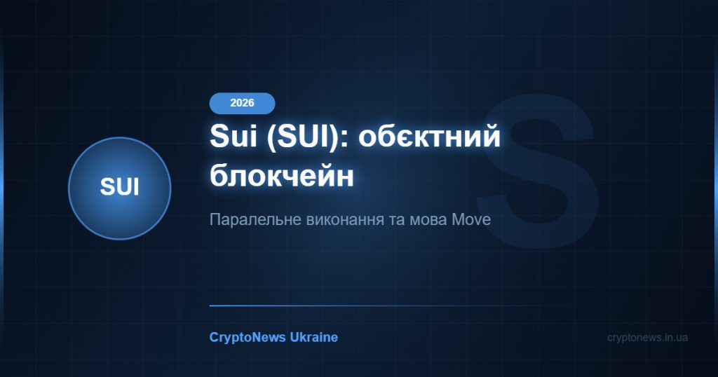 Sui (SUI) 2026: обʼєктна модель, швидкість і стан екосистеми — огляд