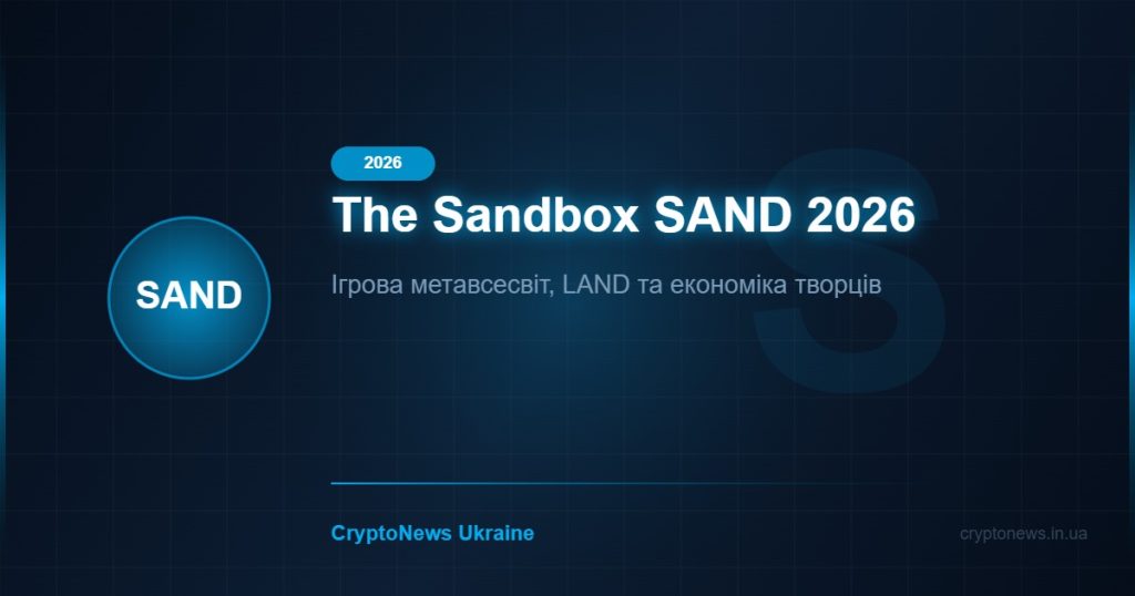 The Sandbox (SAND) 2026: ігрова метавсесвіт, LAND та економіка творців