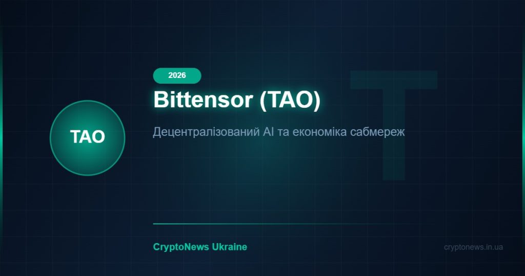 Bittensor (TAO) у 2026: децентралізований штучний інтелект та економіка сабмереж