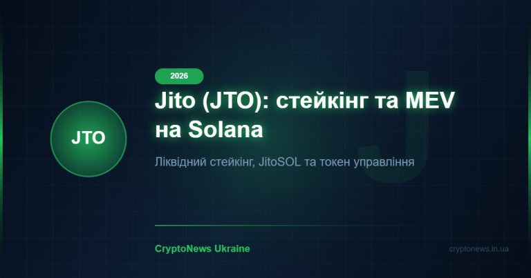 Jito (JTO) 2026: ліквідний стейкінг та MEV на Solana — огляд